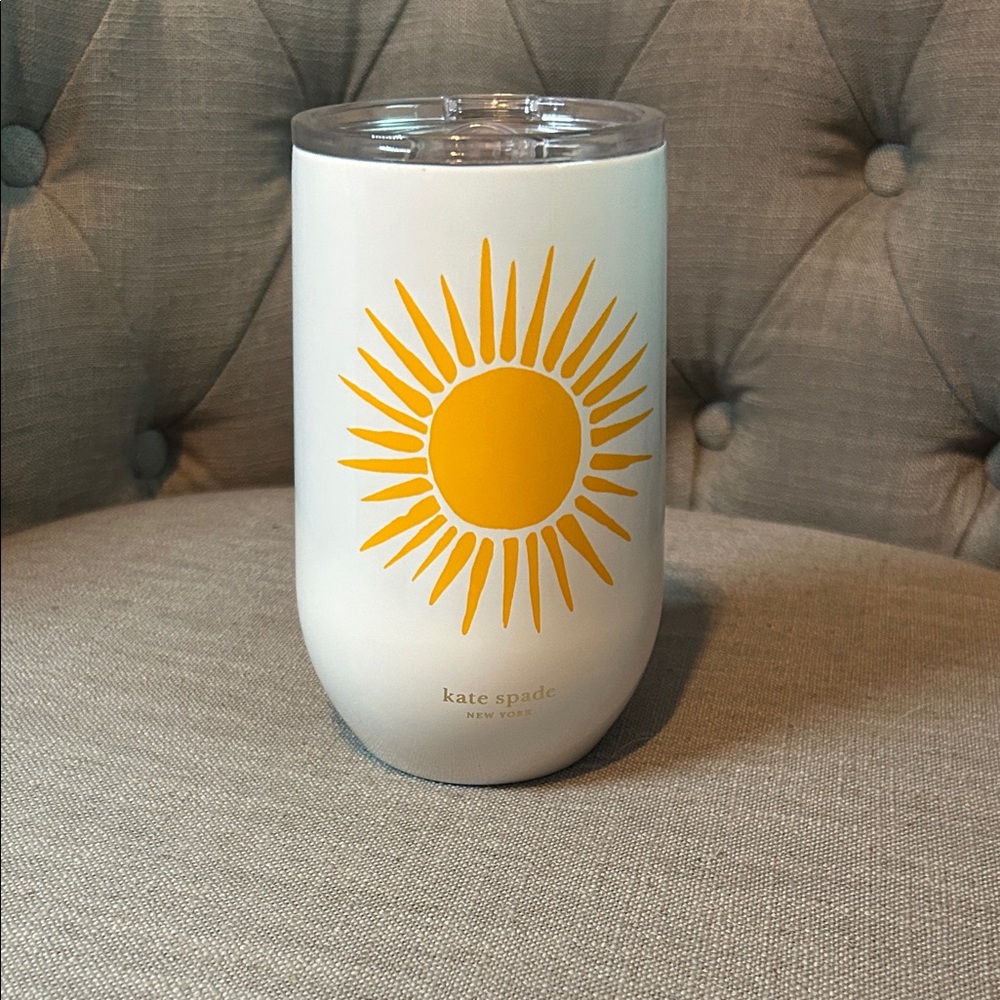 Kate Spade White and Yellow Sun Tumbler